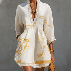 Imogen Ivory Crochet Mini Dress