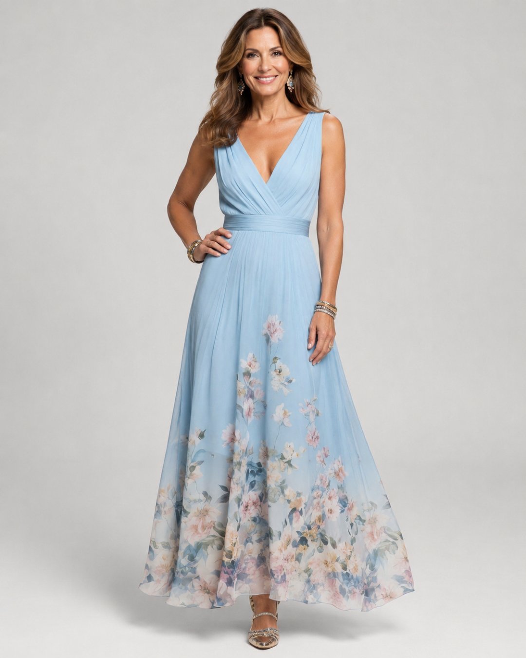 Lilian | Sleeveless A-Line Maxi Dress