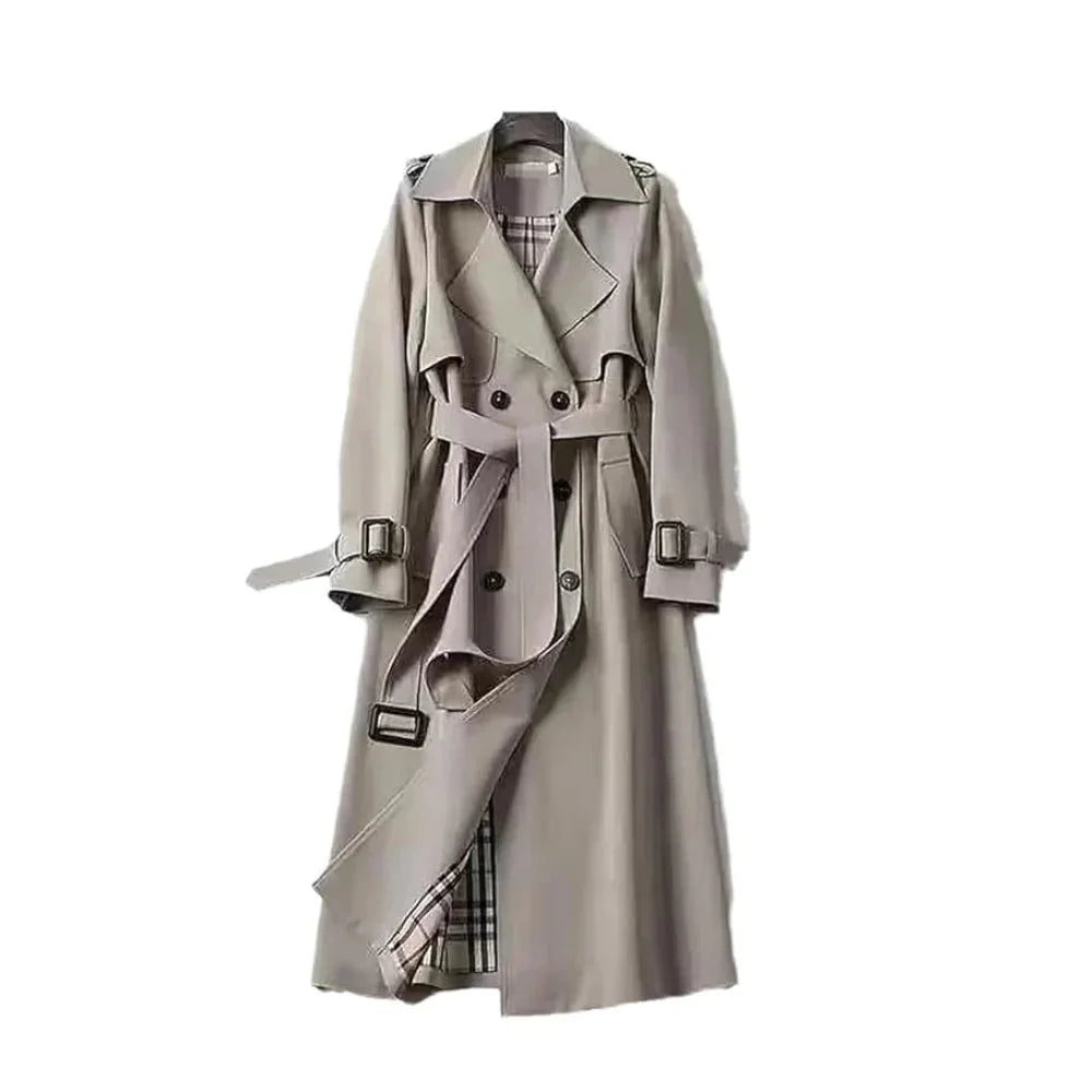 Women's Classic Double-Breasted Trench Coat