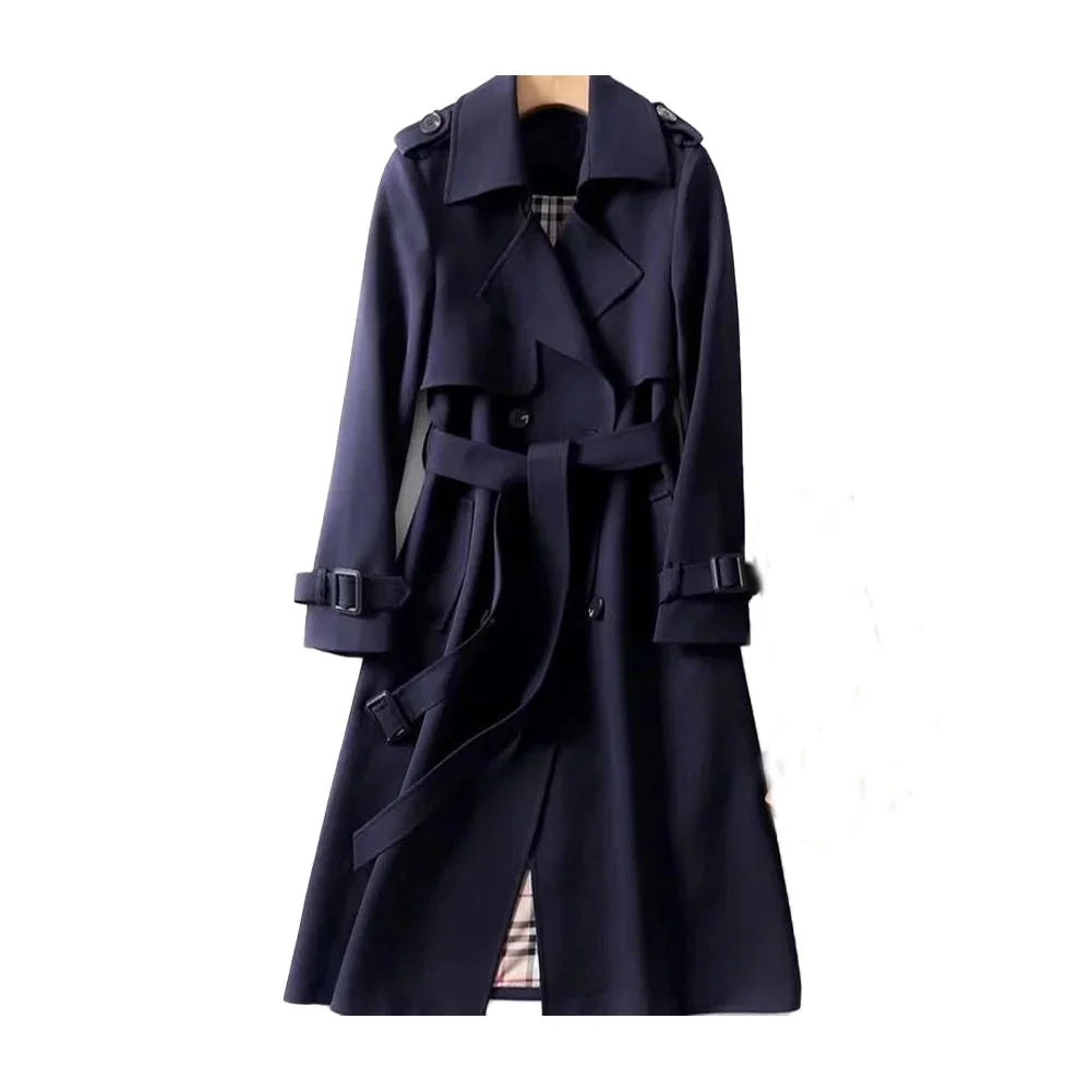 Women's Classic Double-Breasted Trench Coat