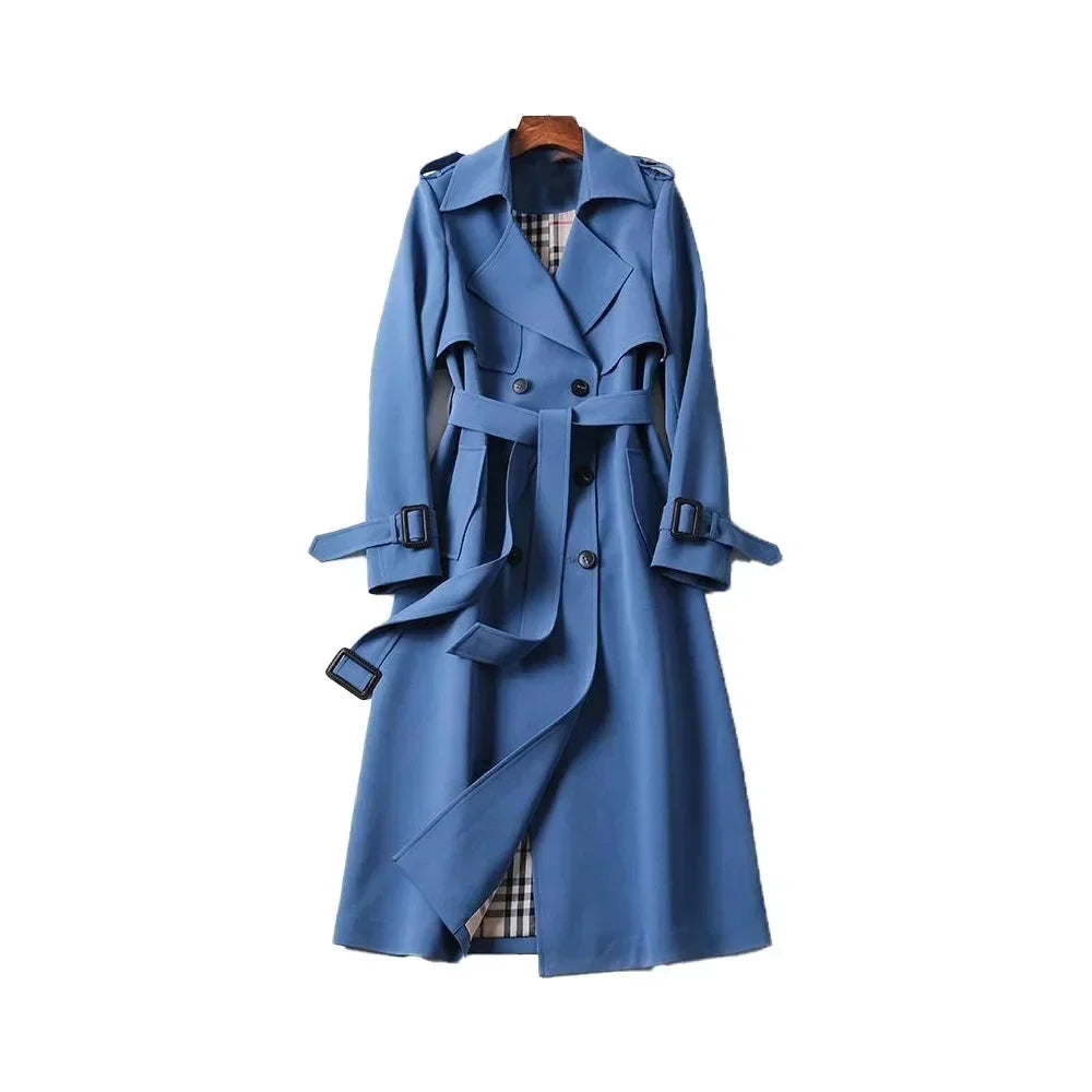 Women's Classic Double-Breasted Trench Coat