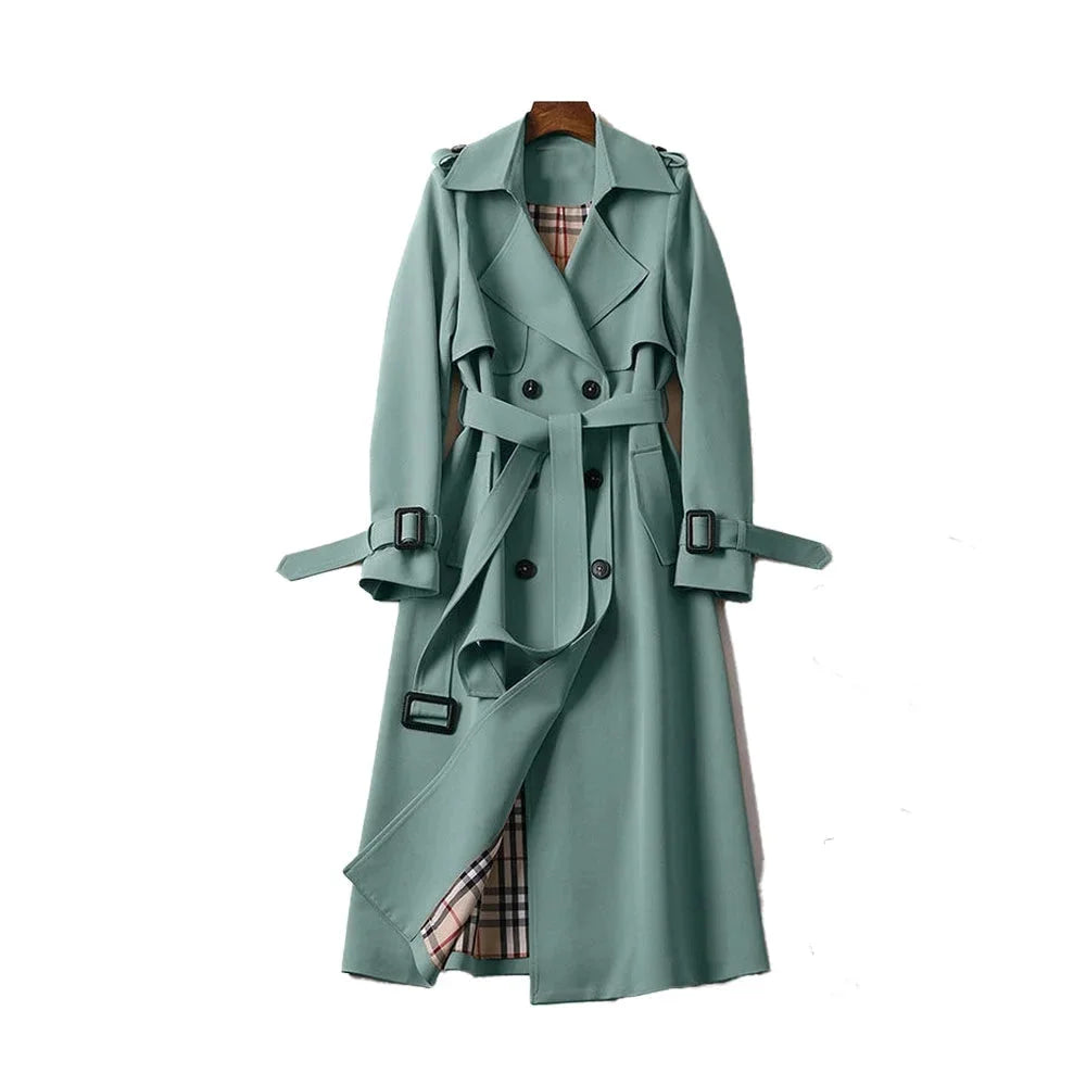 Women's Classic Double-Breasted Trench Coat