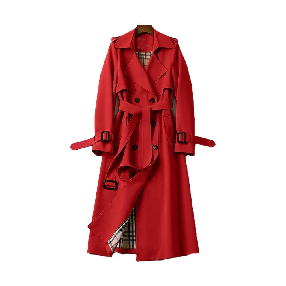 Women's Classic Double-Breasted Trench Coat