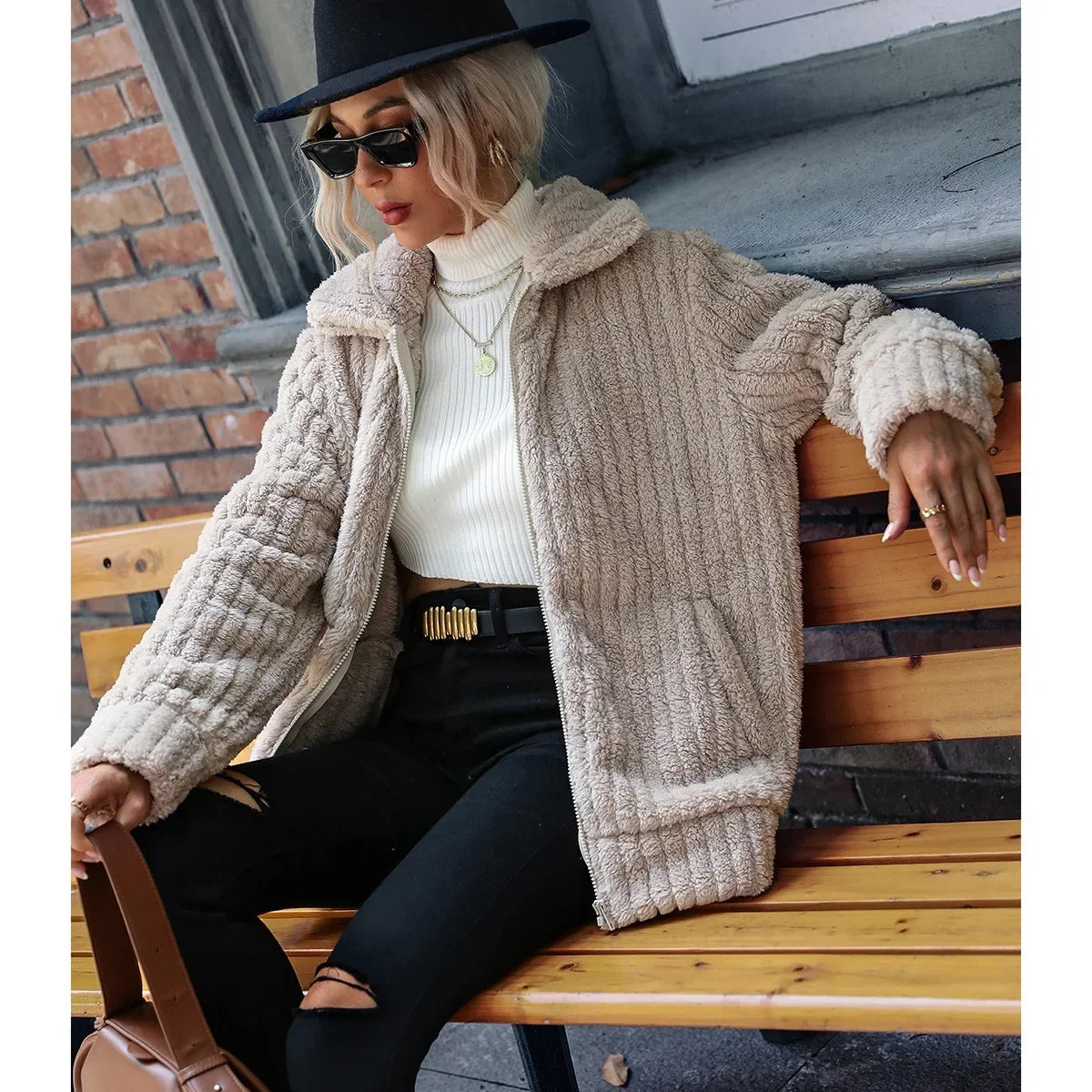 Women's Cosy Textured Jacket