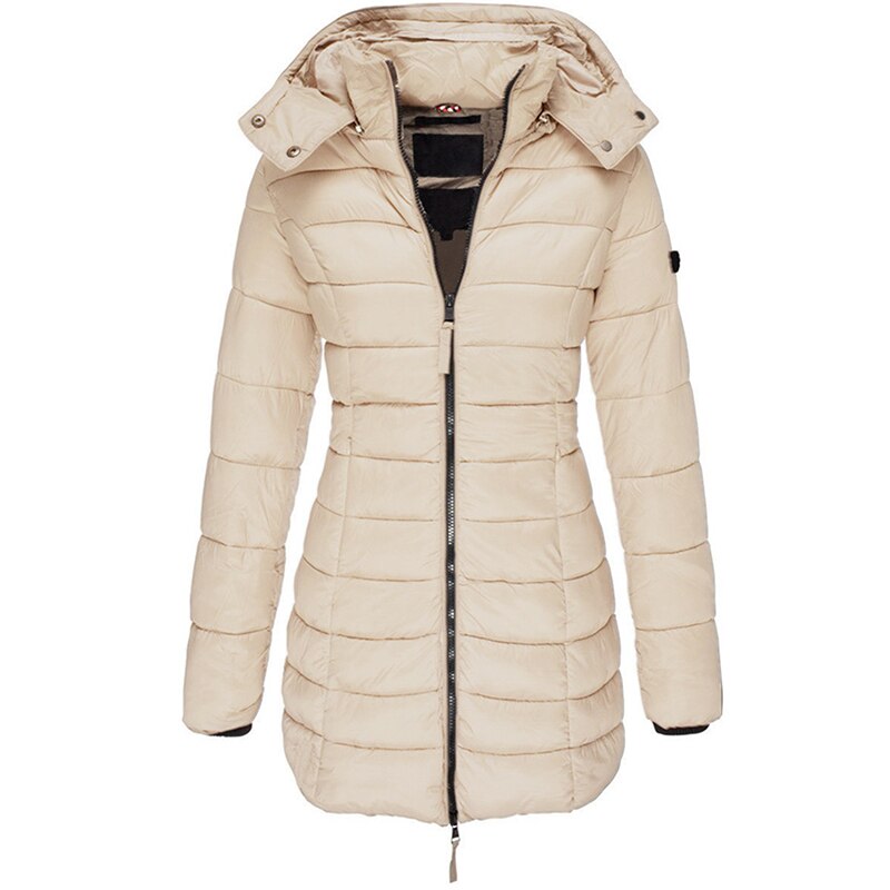 Women's Winter Puffer Coat with Hood