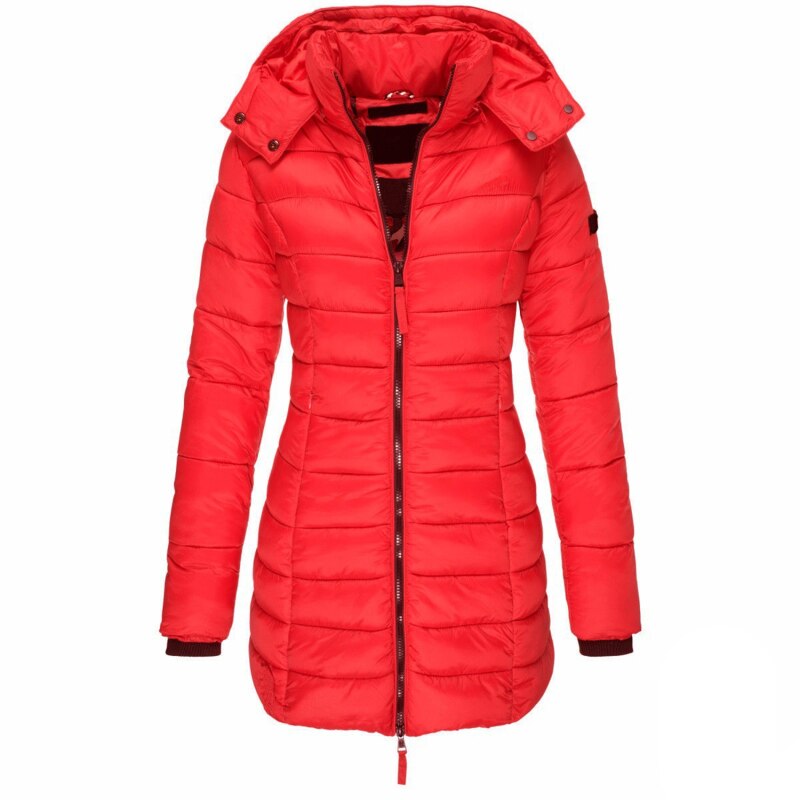 Women's Winter Puffer Coat with Hood