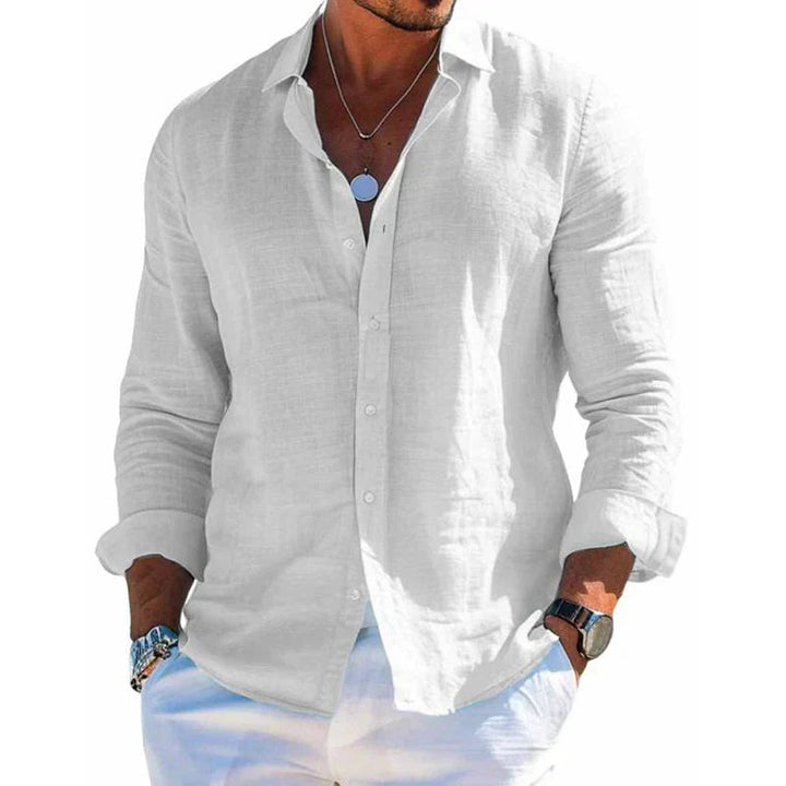 Nigel | Elegant Breathable Shirt - White