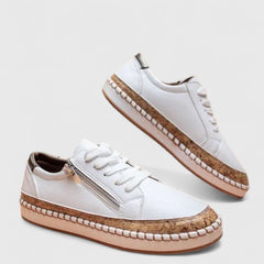 Enid Orthopedic Slip-On Shoes - Pure White