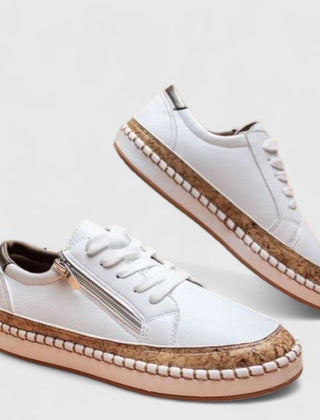 Enid Orthopedic Slip-On Shoes - Pure White