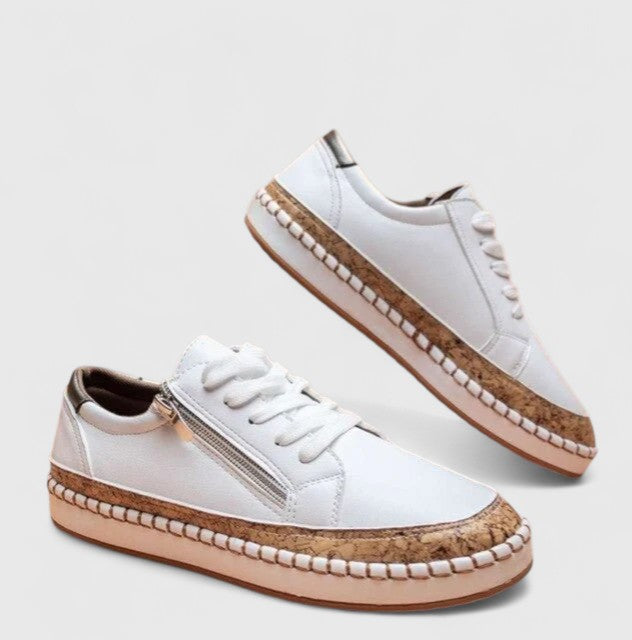 Enid Orthopedic Slip-On Shoes - Pure White