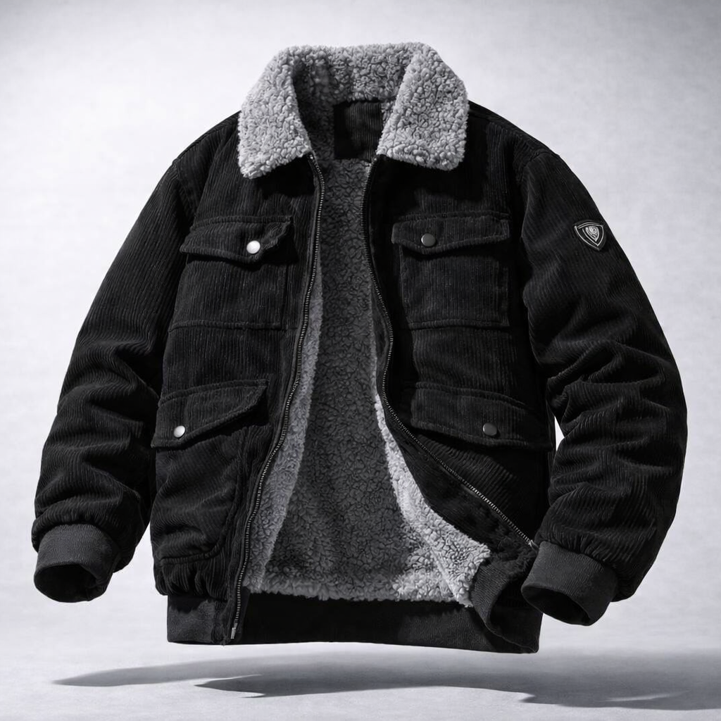 Sebastian Sherpa-Lined Corduroy Jacket