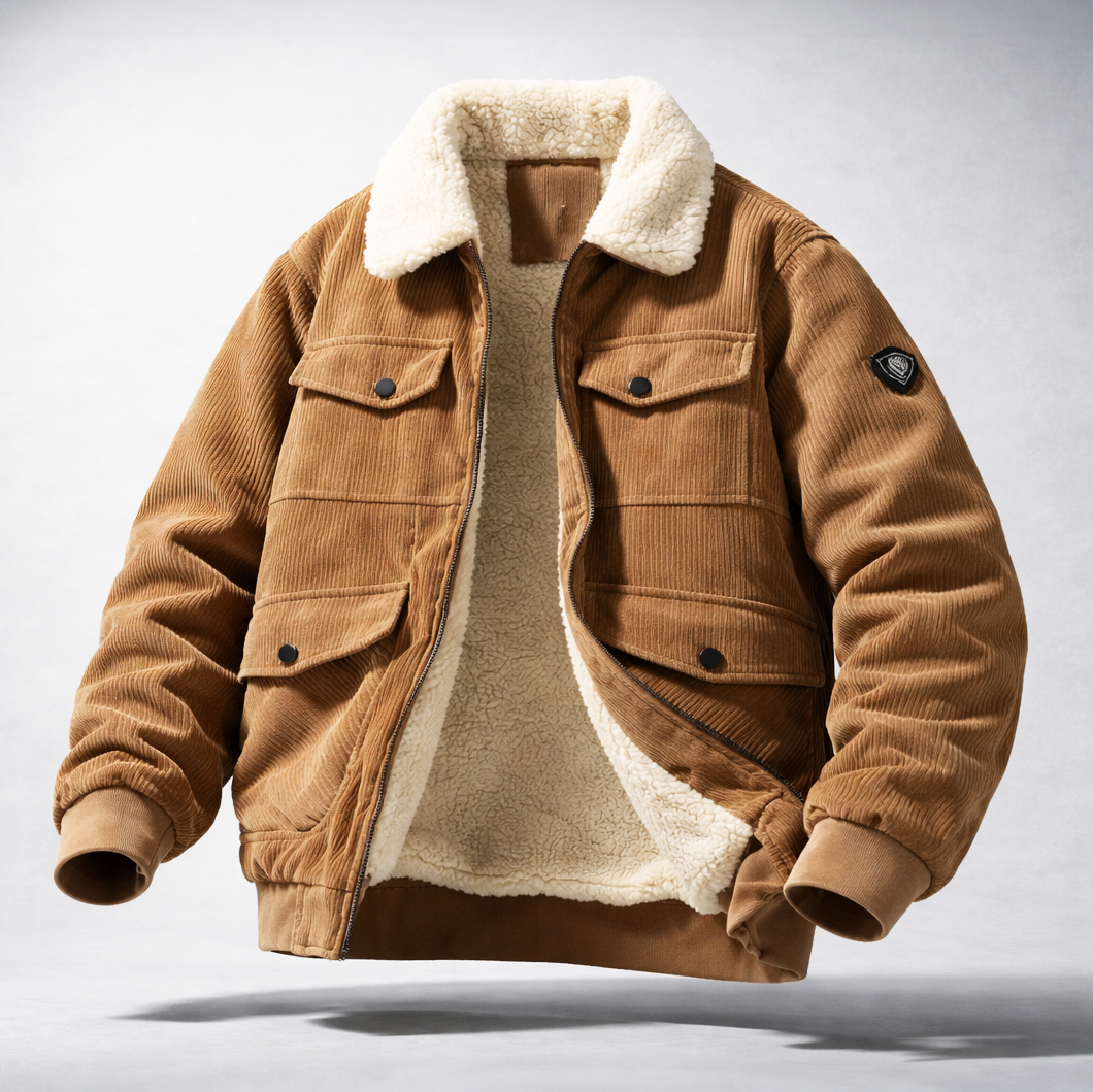 Sebastian Sherpa-Lined Corduroy Jacket