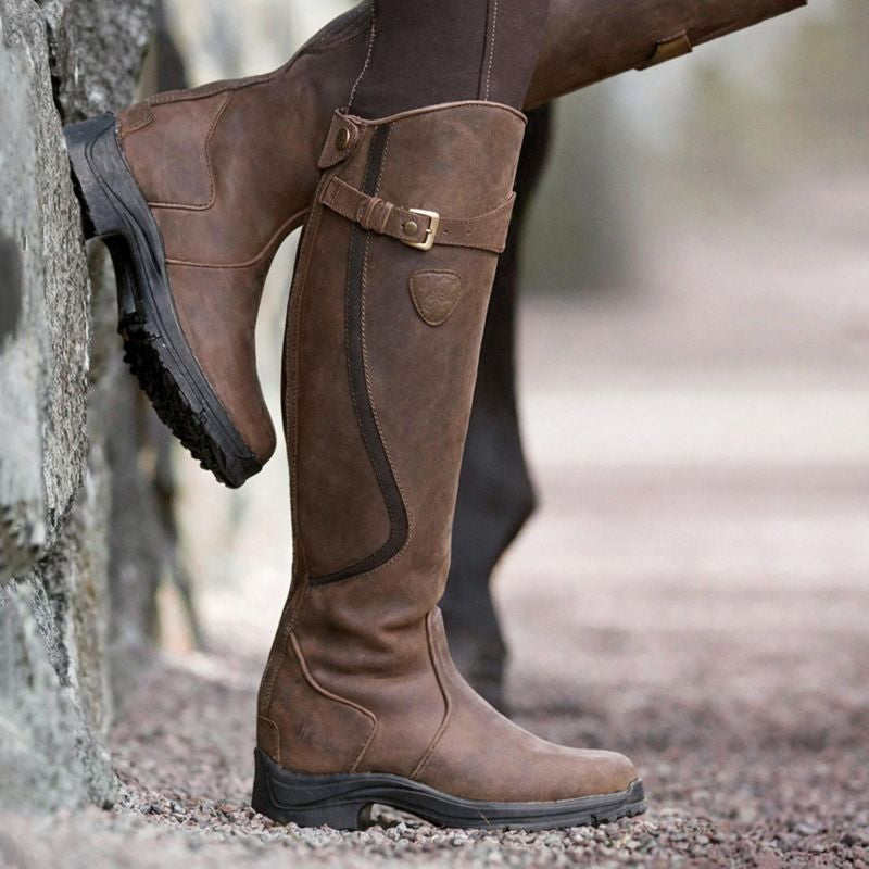 Women's Stylish Buckled Knee High Boots