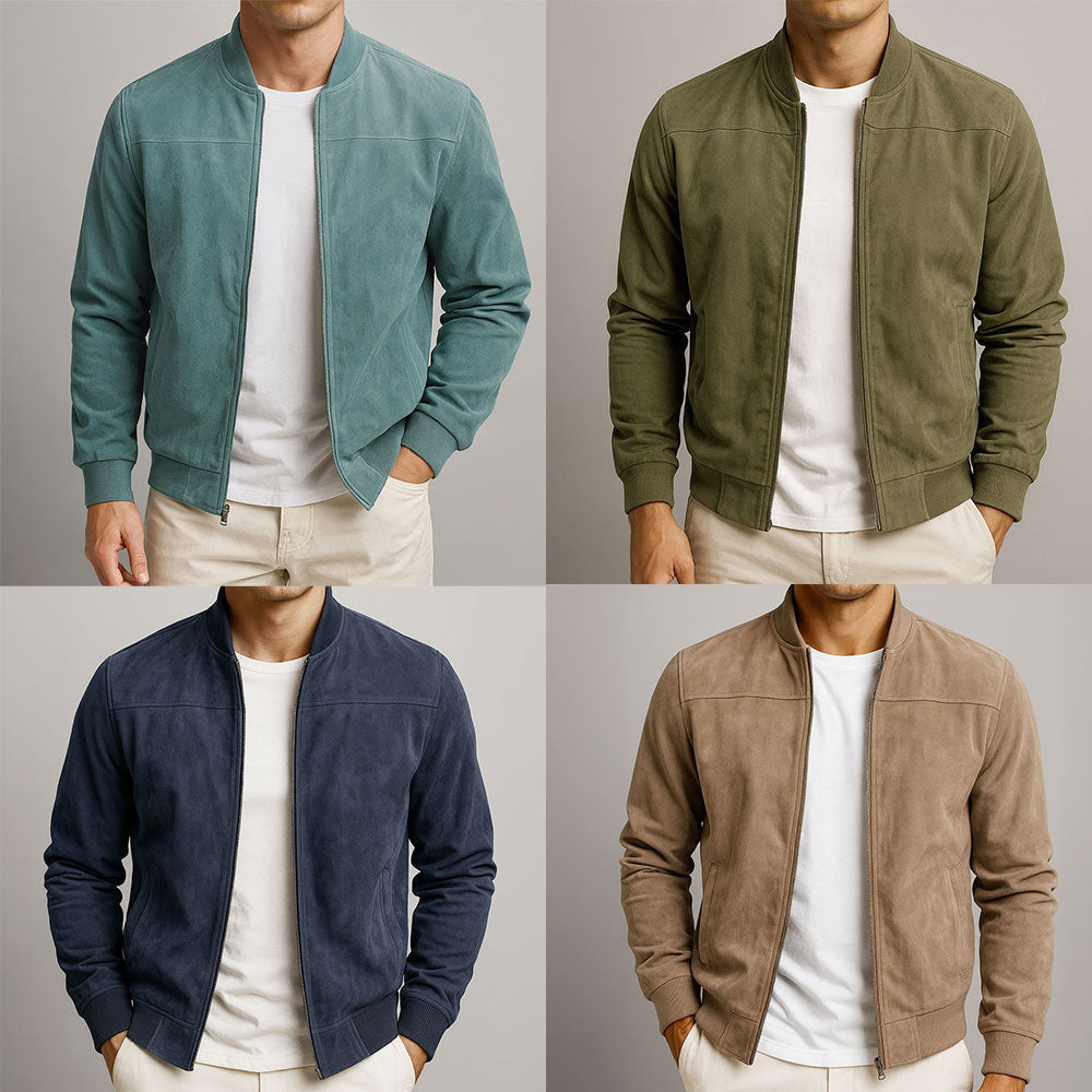 Arthur | Suede-Look Bomber Jacket