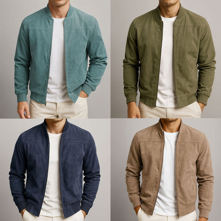 Arthur | Suede-Look Bomber Jacket