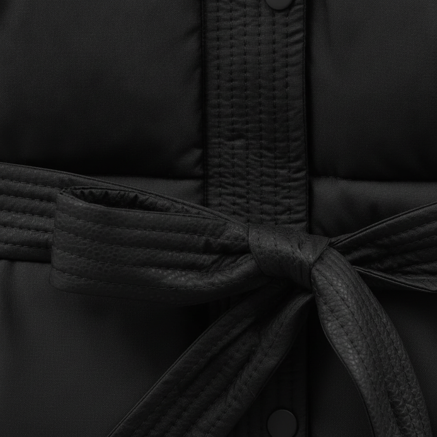 Women's Cosy Belted Winter Puffer Coat