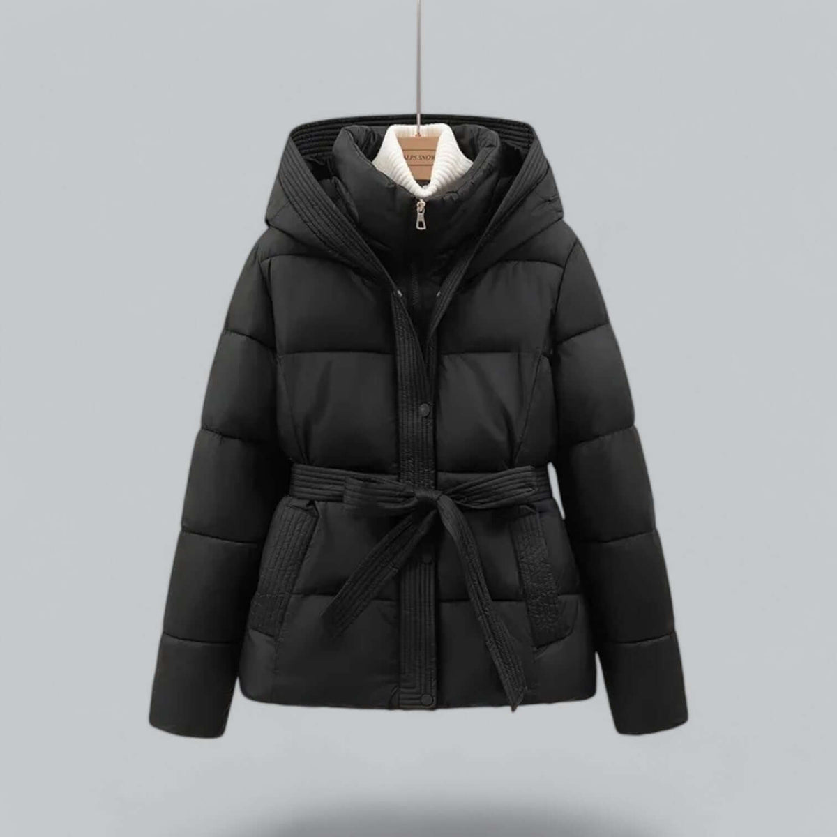 Women's Cosy Belted Winter Puffer Coat