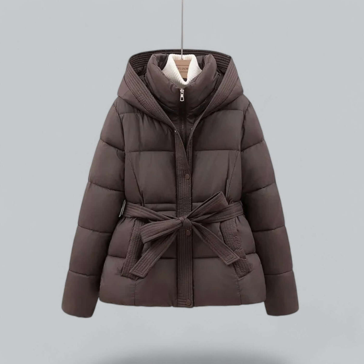 Women's Cosy Belted Winter Puffer Coat