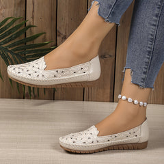 Violet | Floral Embroidered Comfort Ballet Flat