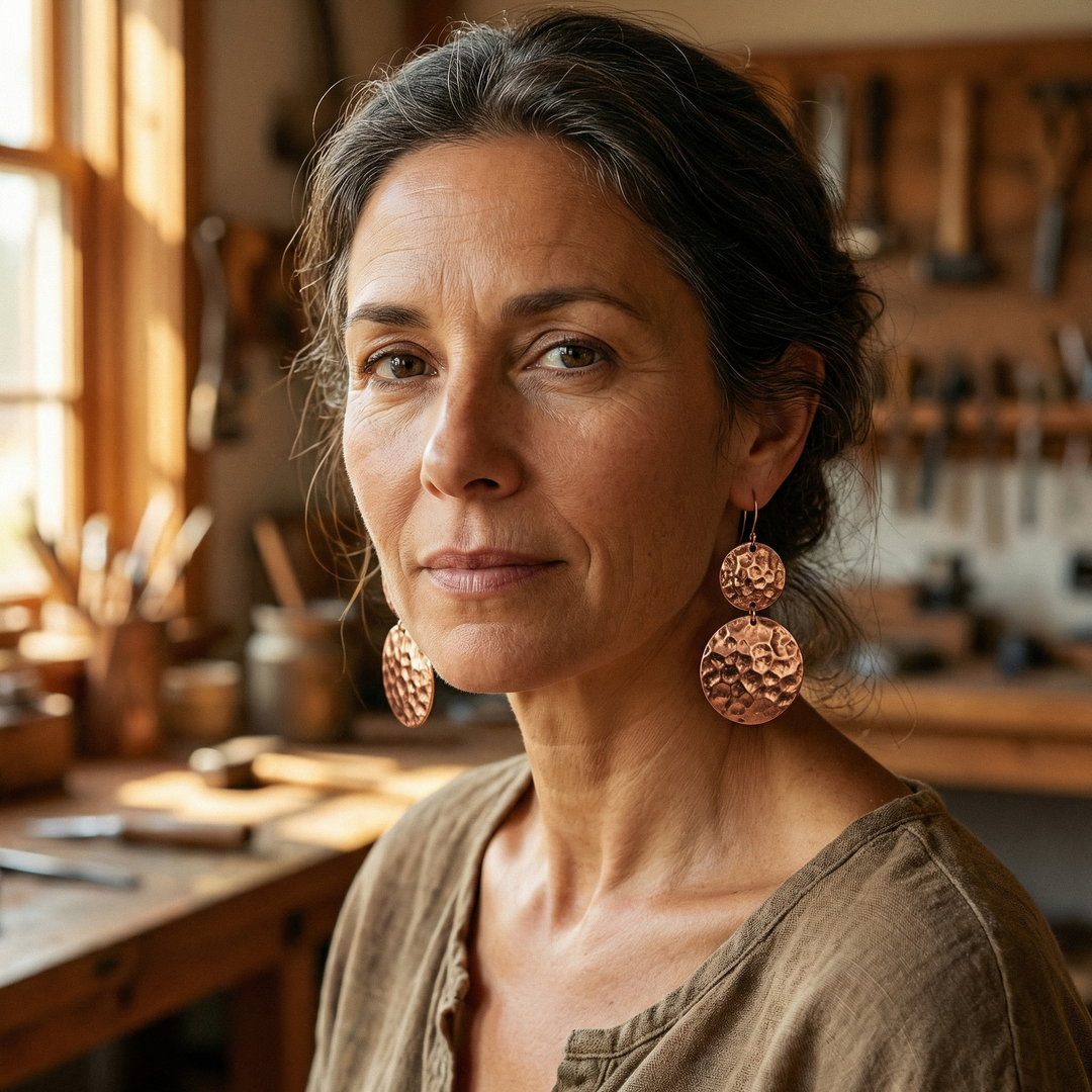 Primrose | Copper Earrings