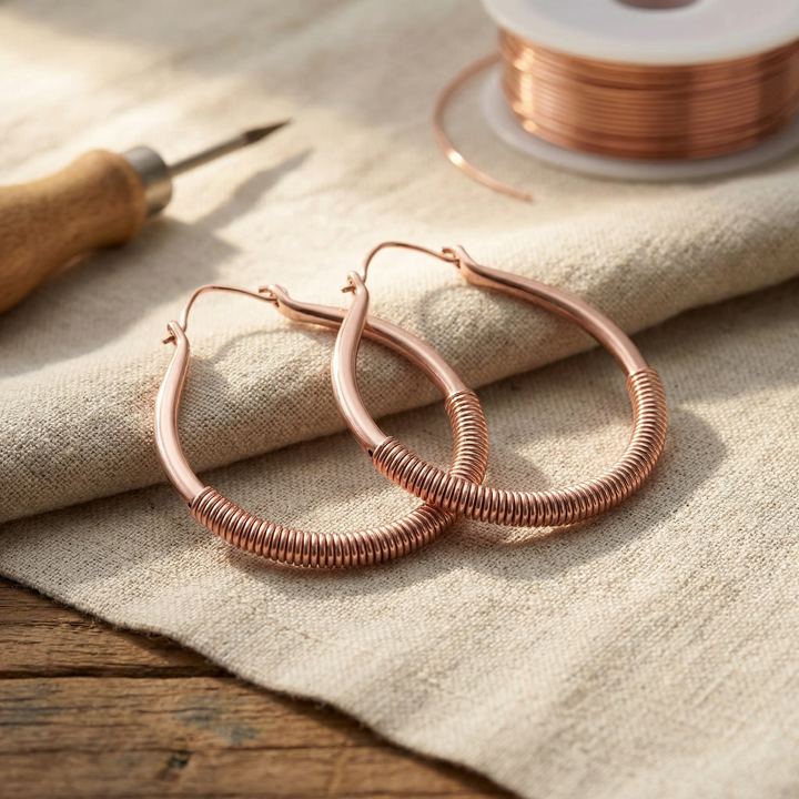 Vivienne | Copper Earrings