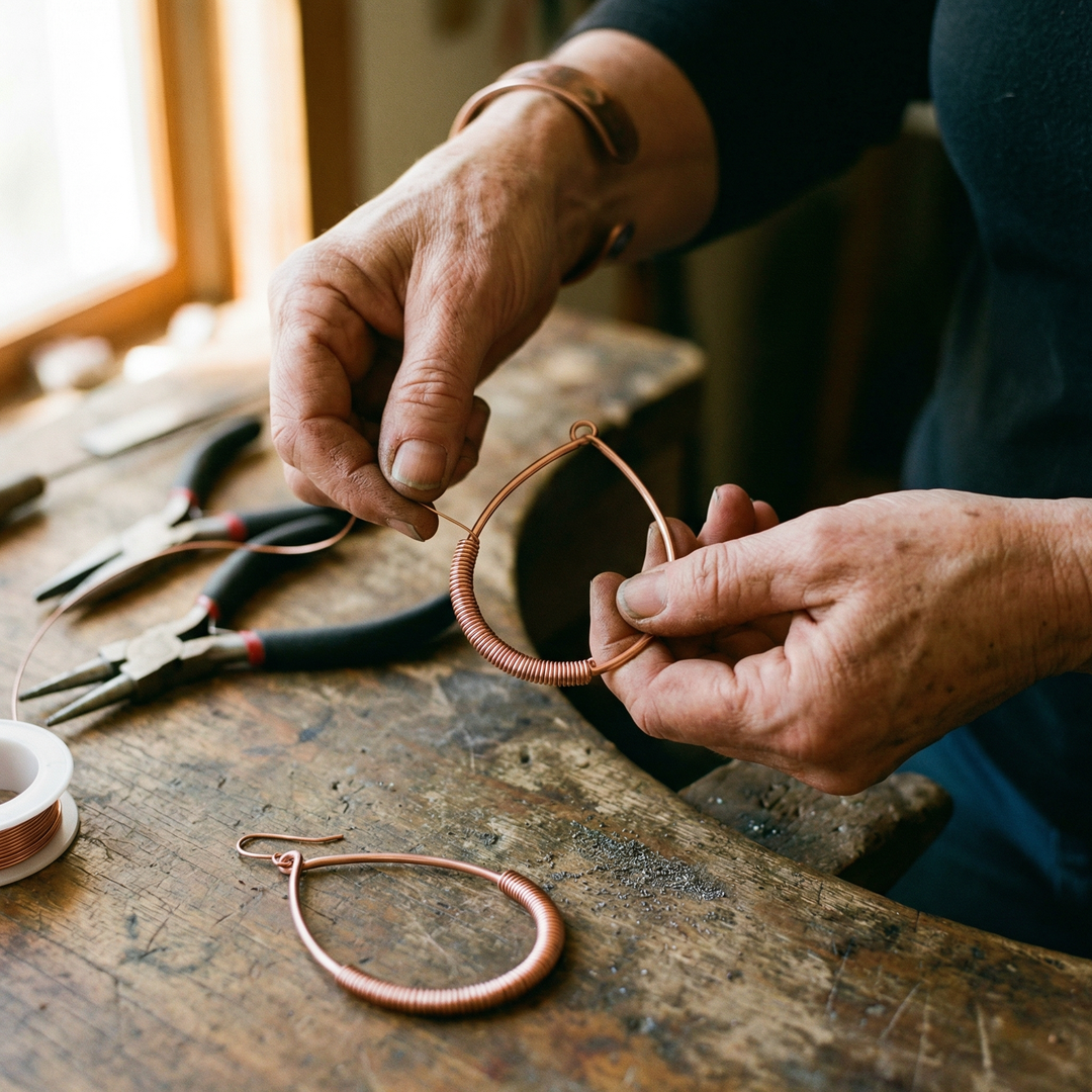 Vivienne | Copper Earrings