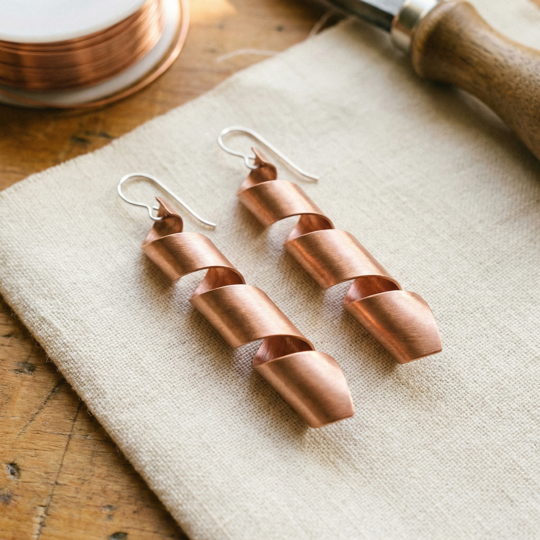 Yvonne | Copper Earrings