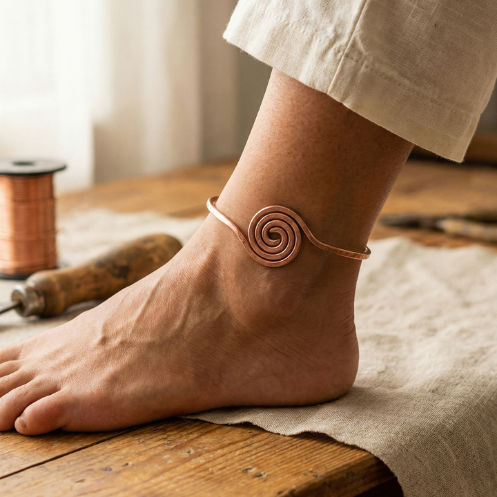 Lucinda | Copper Anklet