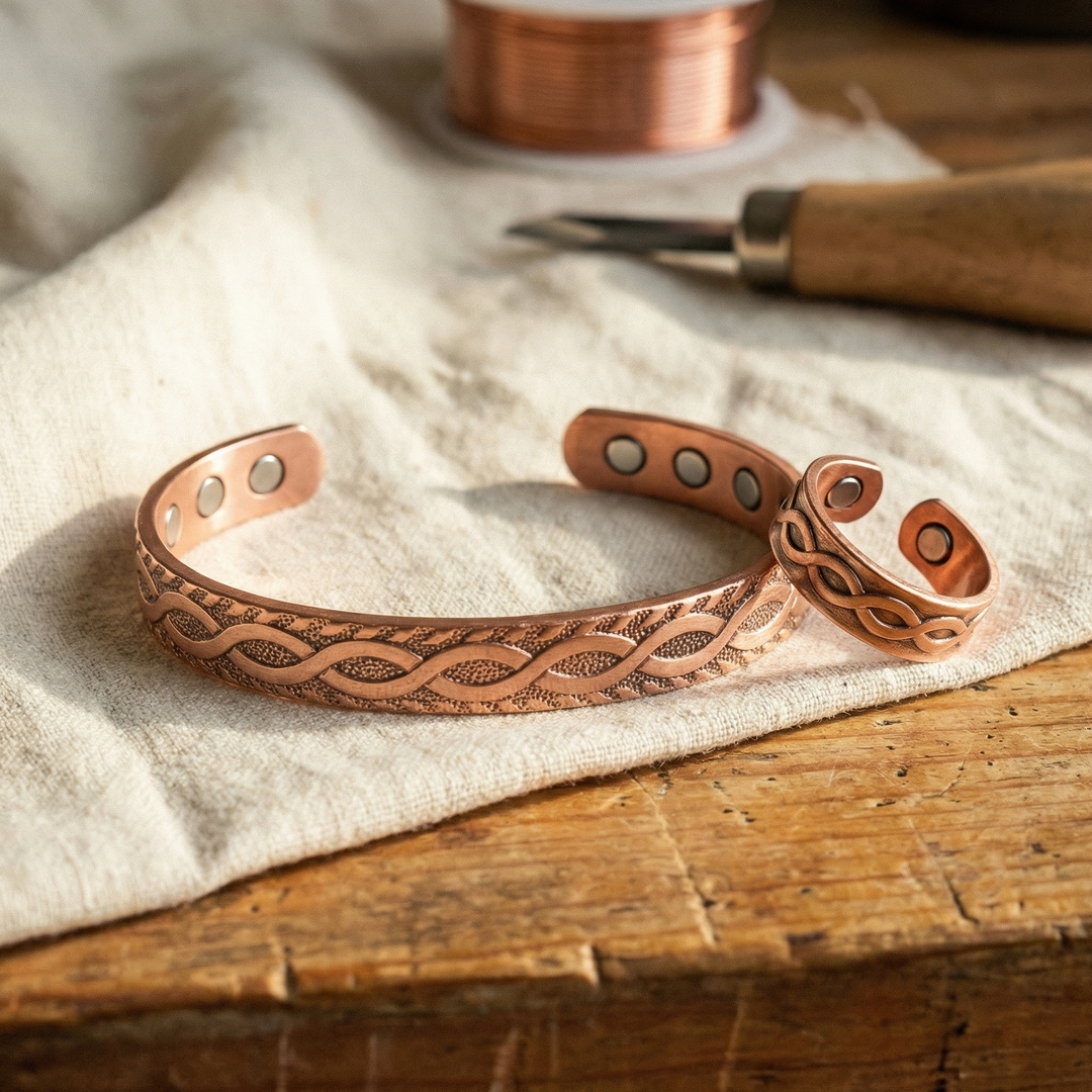 Lettice | Copper Jewellery Set