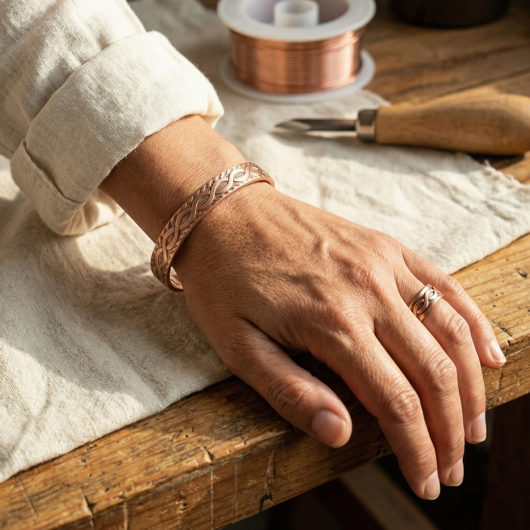 Lettice | Copper Jewellery Set