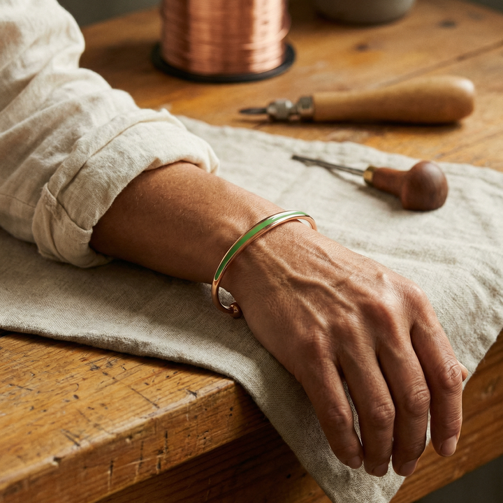 Olive | Copper Bracelet