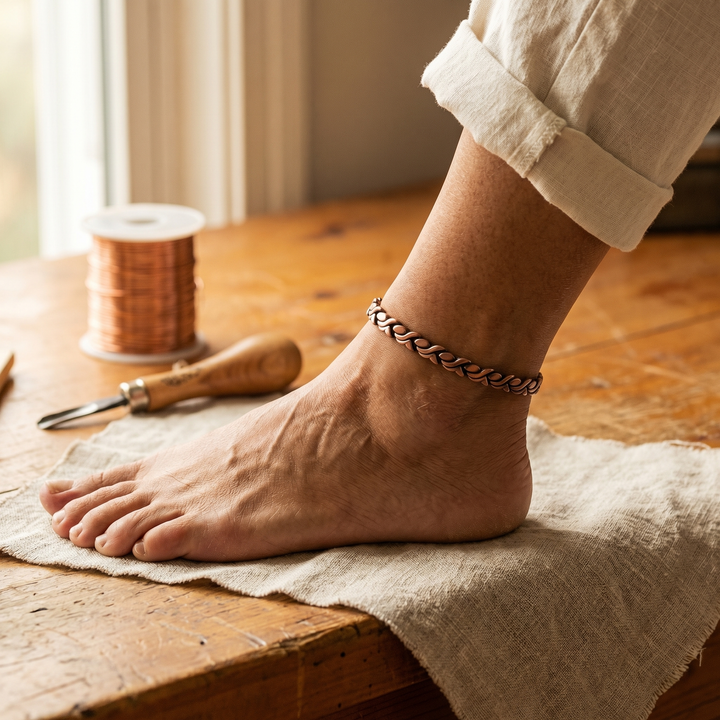 Nora | Copper Anklet