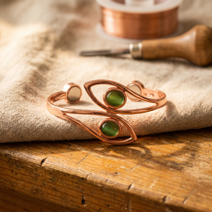 Ruby | Copper Bracelet