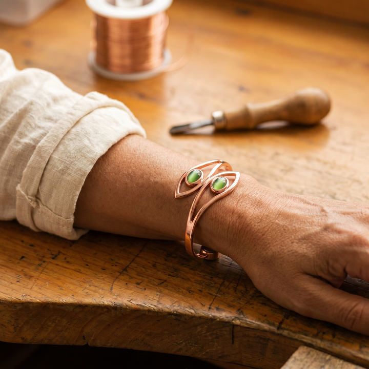 Ruby | Copper Bracelet