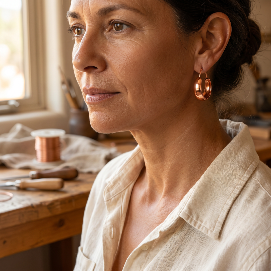 Theodora | Copper Earrings