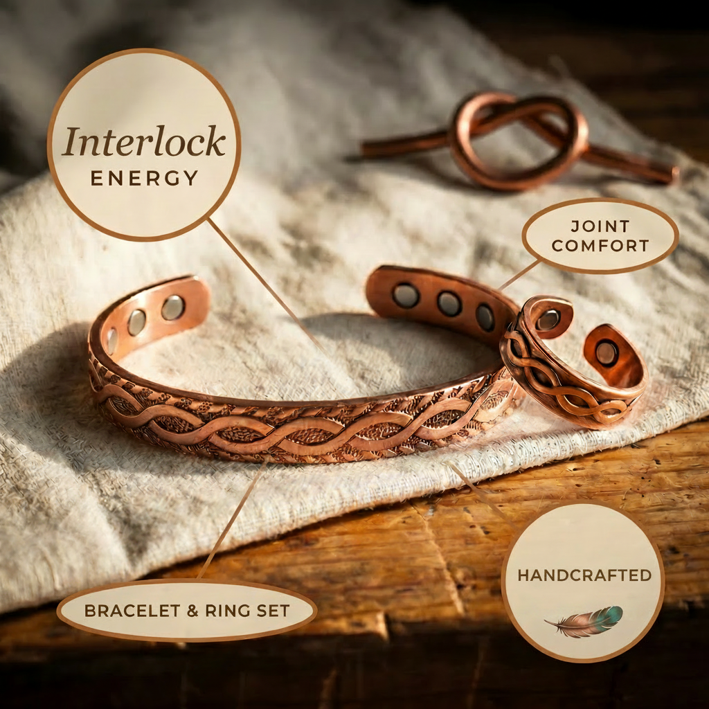 Lettice | Copper Jewellery Set