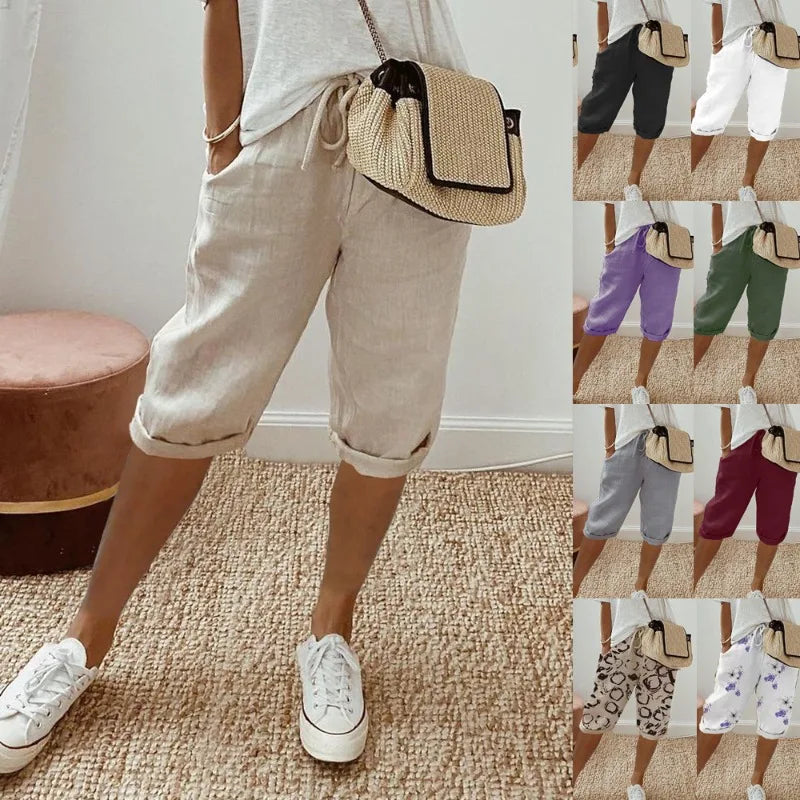 Daisy Linen Shorts - lifestyle