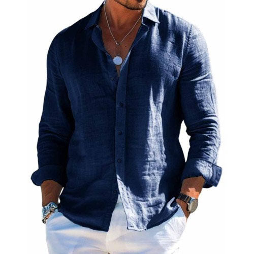 Nigel | Elegant Breathable Shirt - Purple