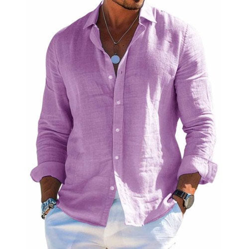 Nigel | Elegant Breathable Shirt - Khaki