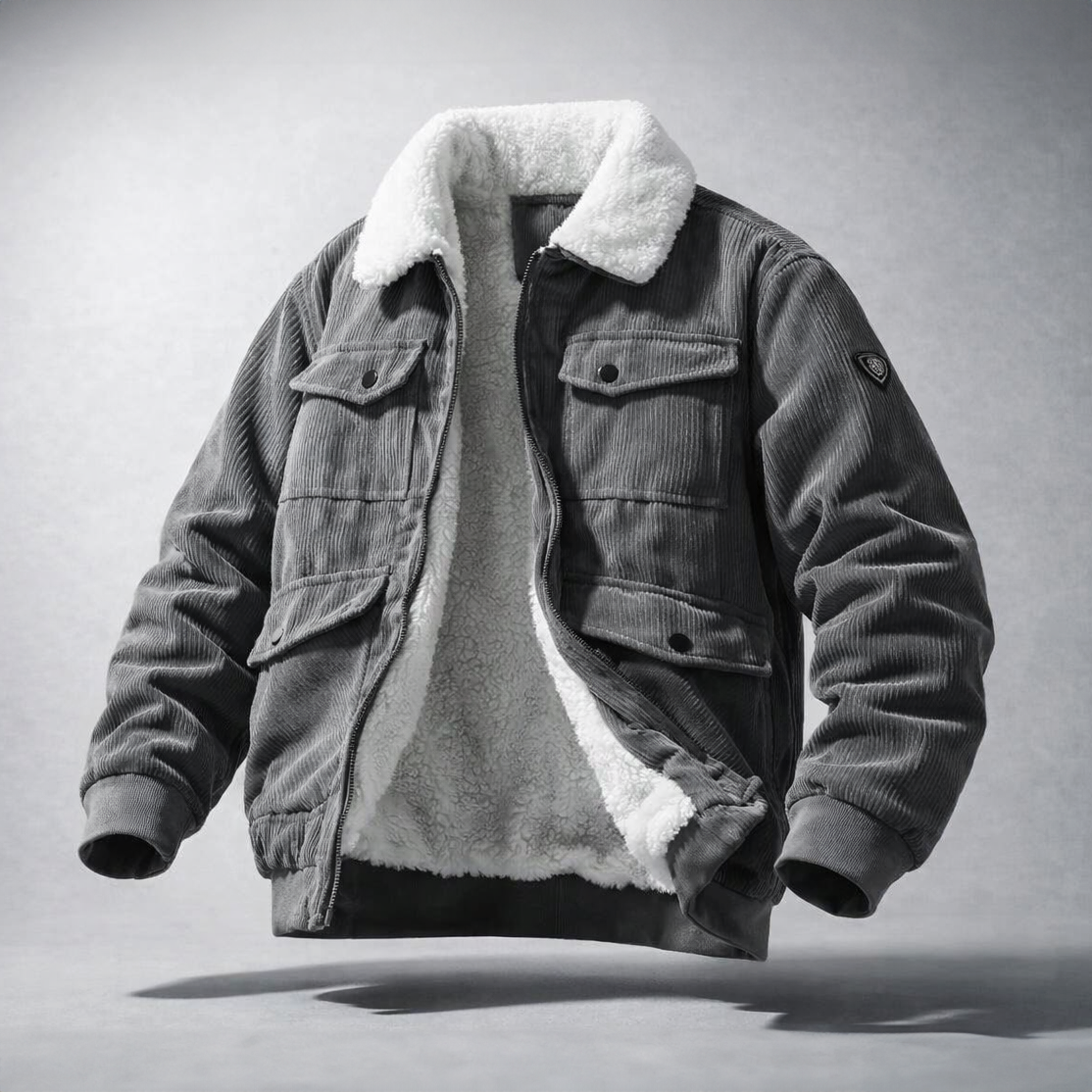Sebastian Sherpa-Lined Corduroy Jacket