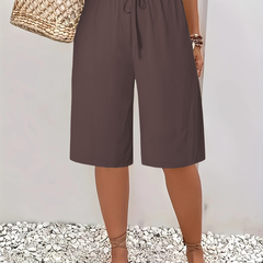Harriet Elegant Comfort Shorts Dark Brown