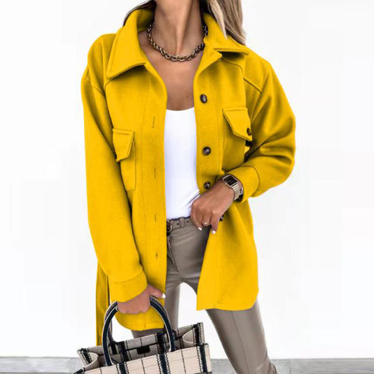 Women's Casual Button-Up Cagoule Jacket