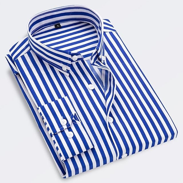 Geoffrey Classic Striped Summer Shirt - Blue