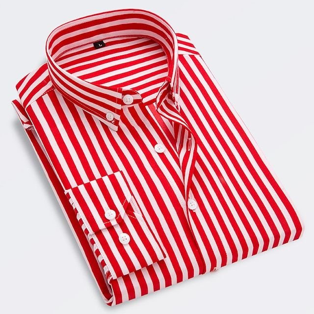 Geoffrey Classic Striped Summer Shirt - Red