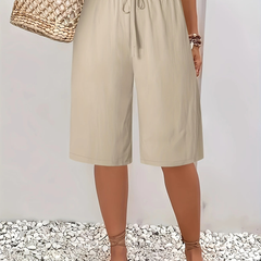 Harriet Elegant Comfort Shorts Beige