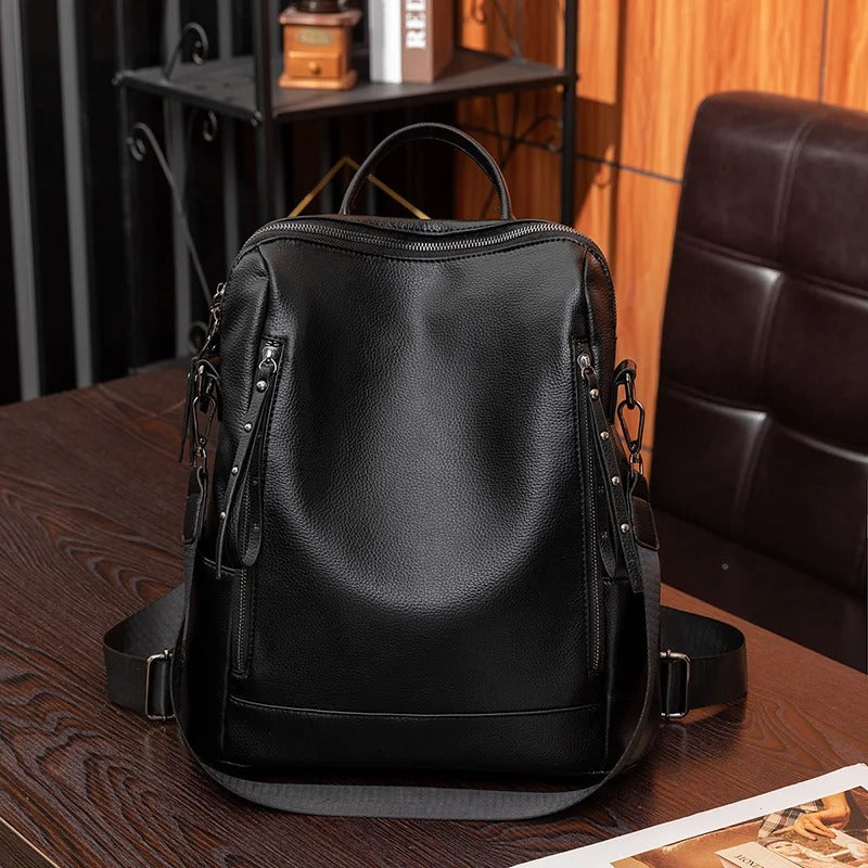 Soft-Touch Everyday Backpack with Smart Compartments