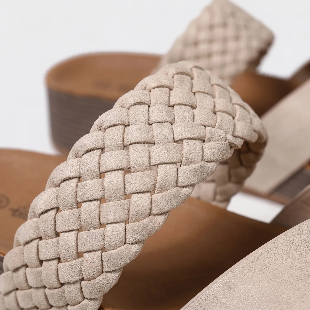 Woven-Strap Comfort Ladies Sandals