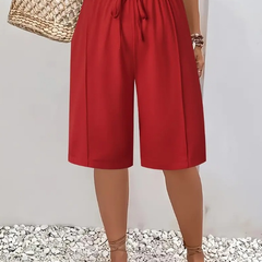 Harriet Elegant Comfort Shorts Red