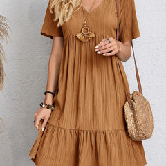 Cynthia Tummy-Control Midi Dress - Brown