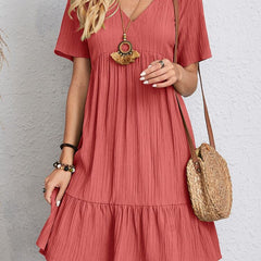 Cynthia Tummy-Control Midi Dress - Red